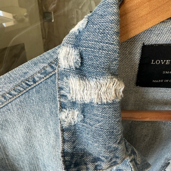 Boho Intentionally Rustic Denim Long Jacket - Picture 4 of 7